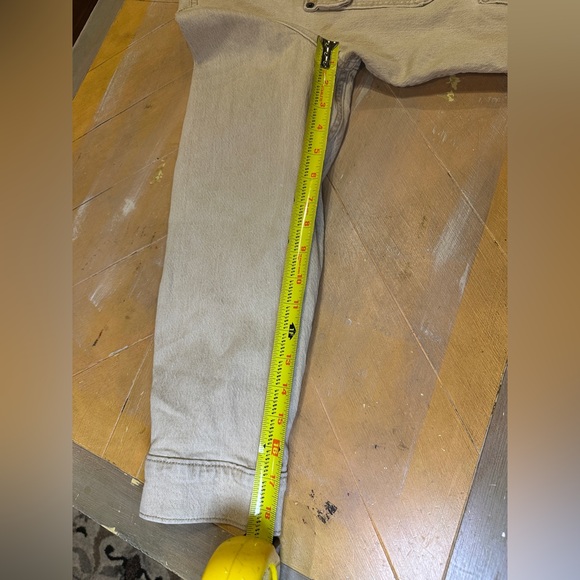 Levis Premium Stock Trucker Jacket Mens Small Khaki Corduroy Collar Cotton Blend - Picture 11 of 15